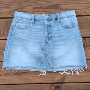 Aeropostale High Rise Button Fly Denim Mini Skirt Size 10